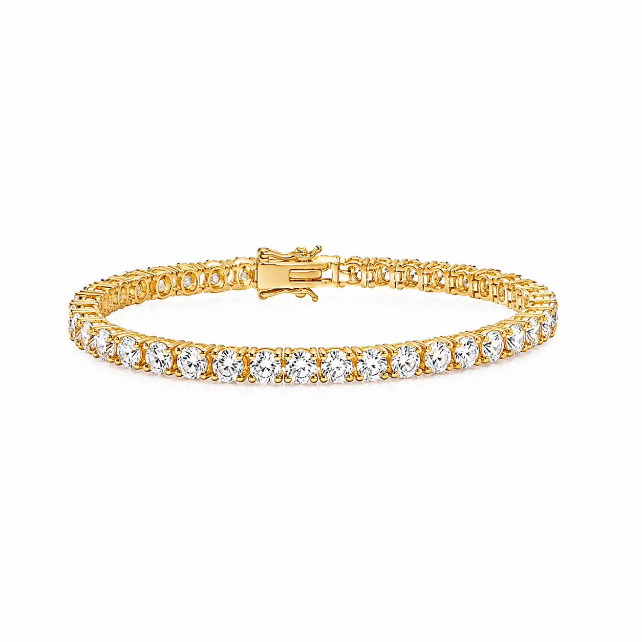 Venus Classic Eco Diamonds Tennis Bracelet Yellow Gold