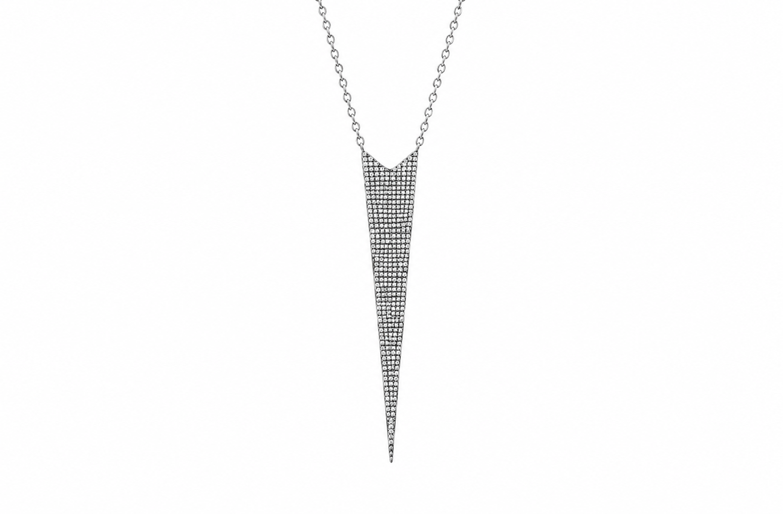 Diamond Dagger Black Rhodium Necklace