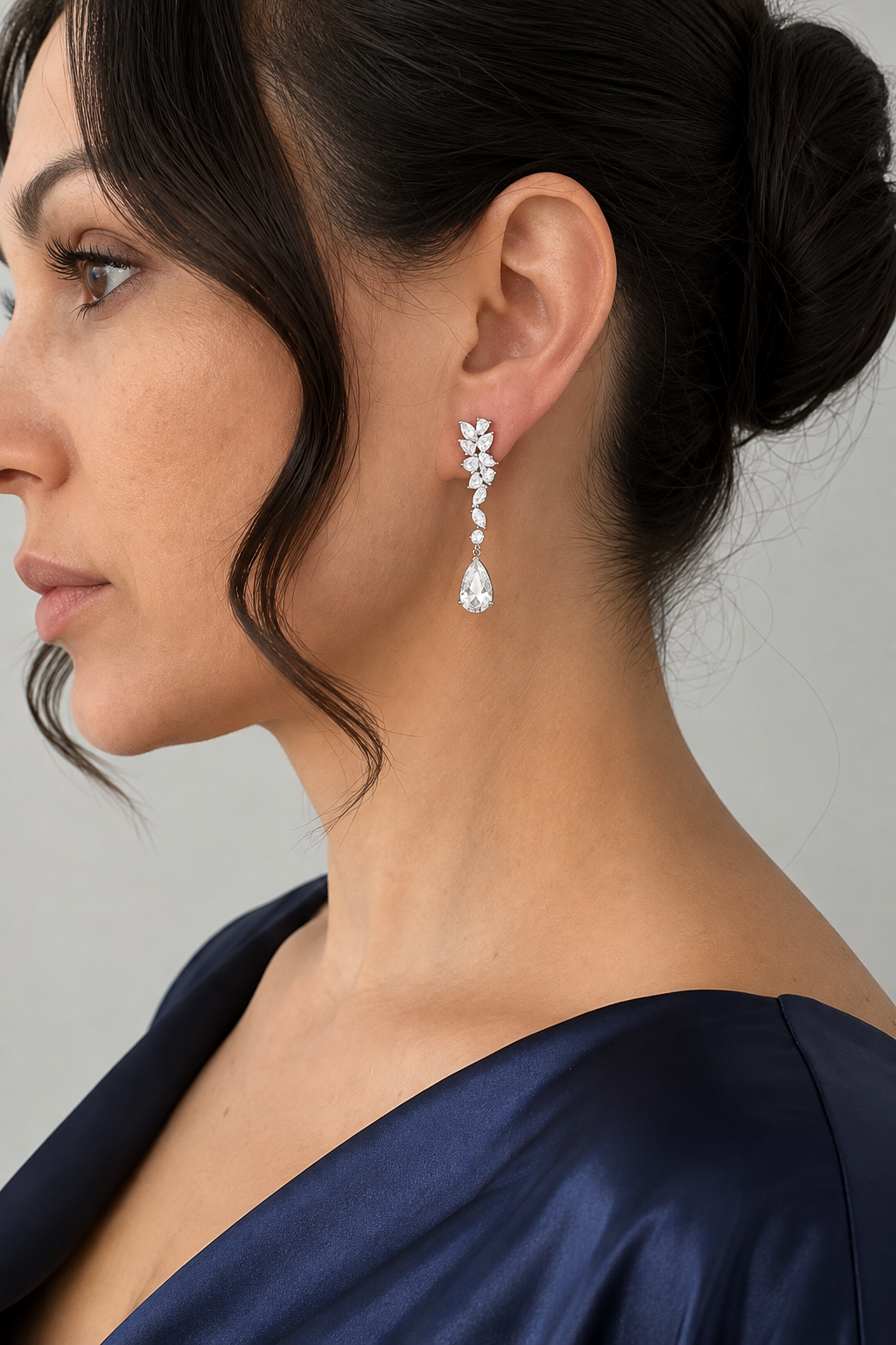 Royals Wedding Eco Diamonds Drop Earrings