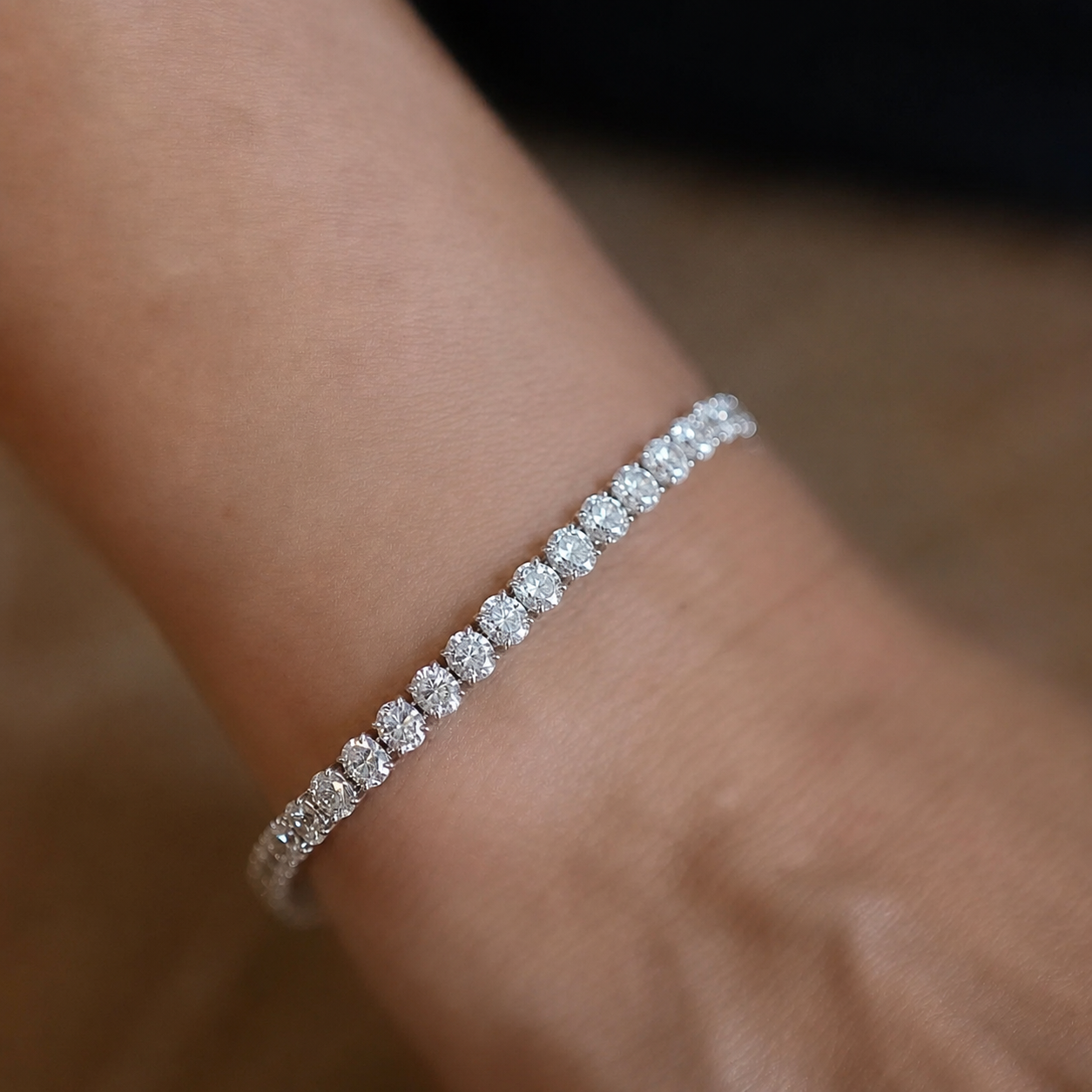 Classic Oval Eco Diamond Tennis Bracelet 10 carats