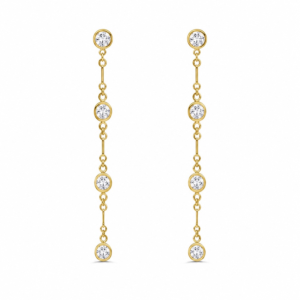 Diamond by the Yard Drop Earrings