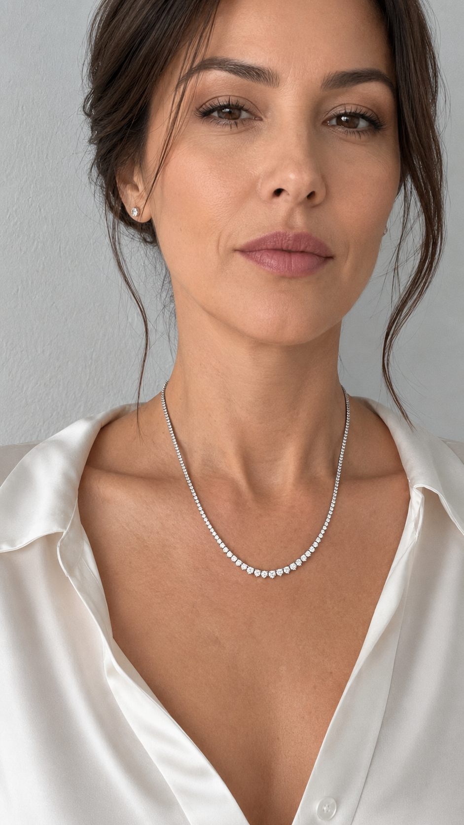 15 carats Riviera Eco Diamonds Tennis Necklace