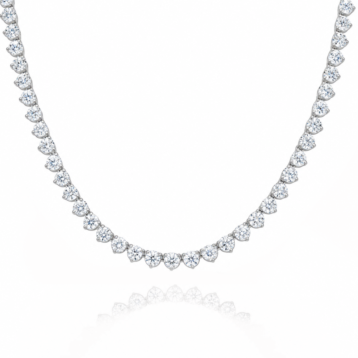 Alegra Straight Line Eco Diamonds Tennis Necklace