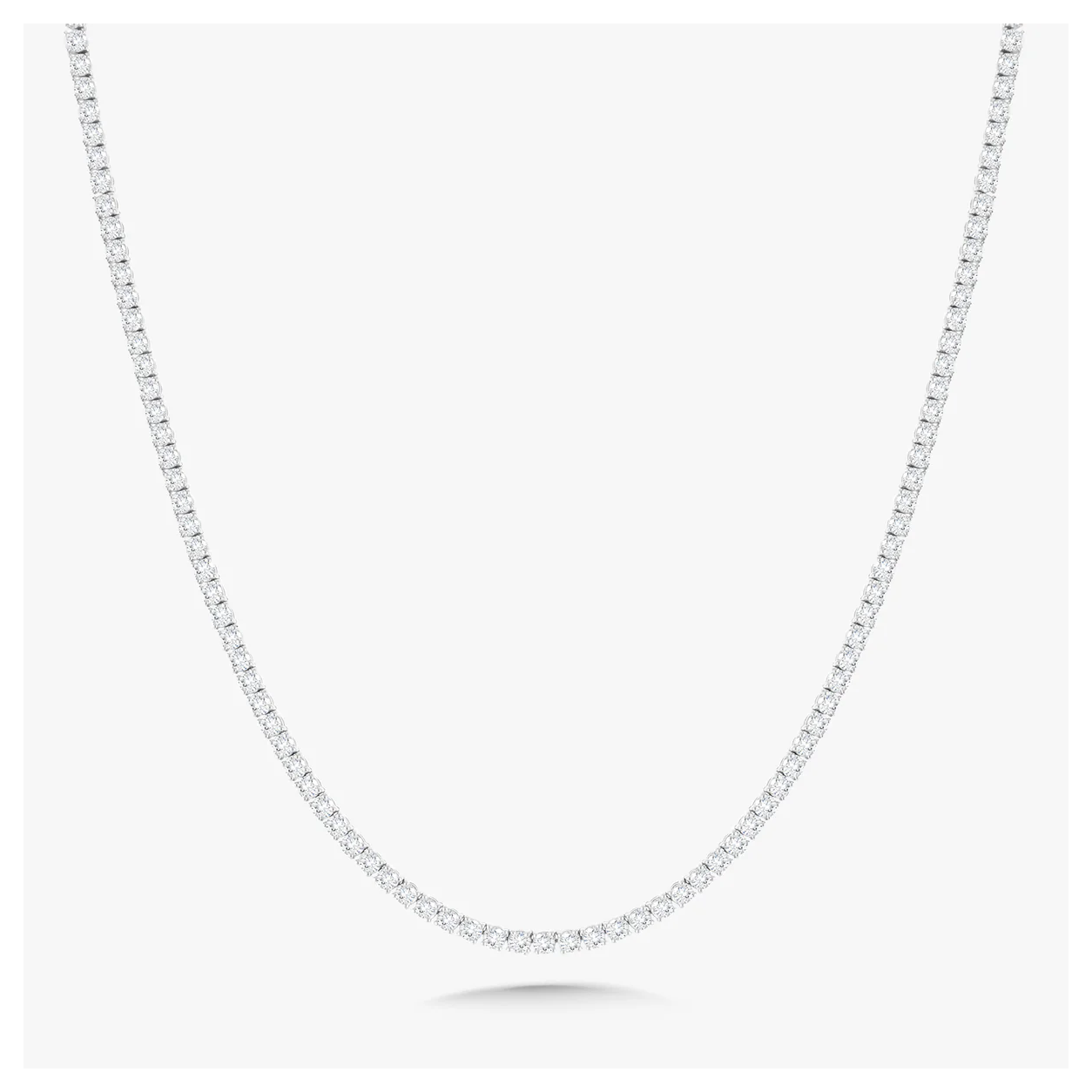 Eco Diamonds Straight Line Tennis Necklace 10 carats