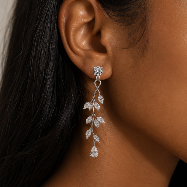 Imperial Garden Eco Diamonds Drop Earrings