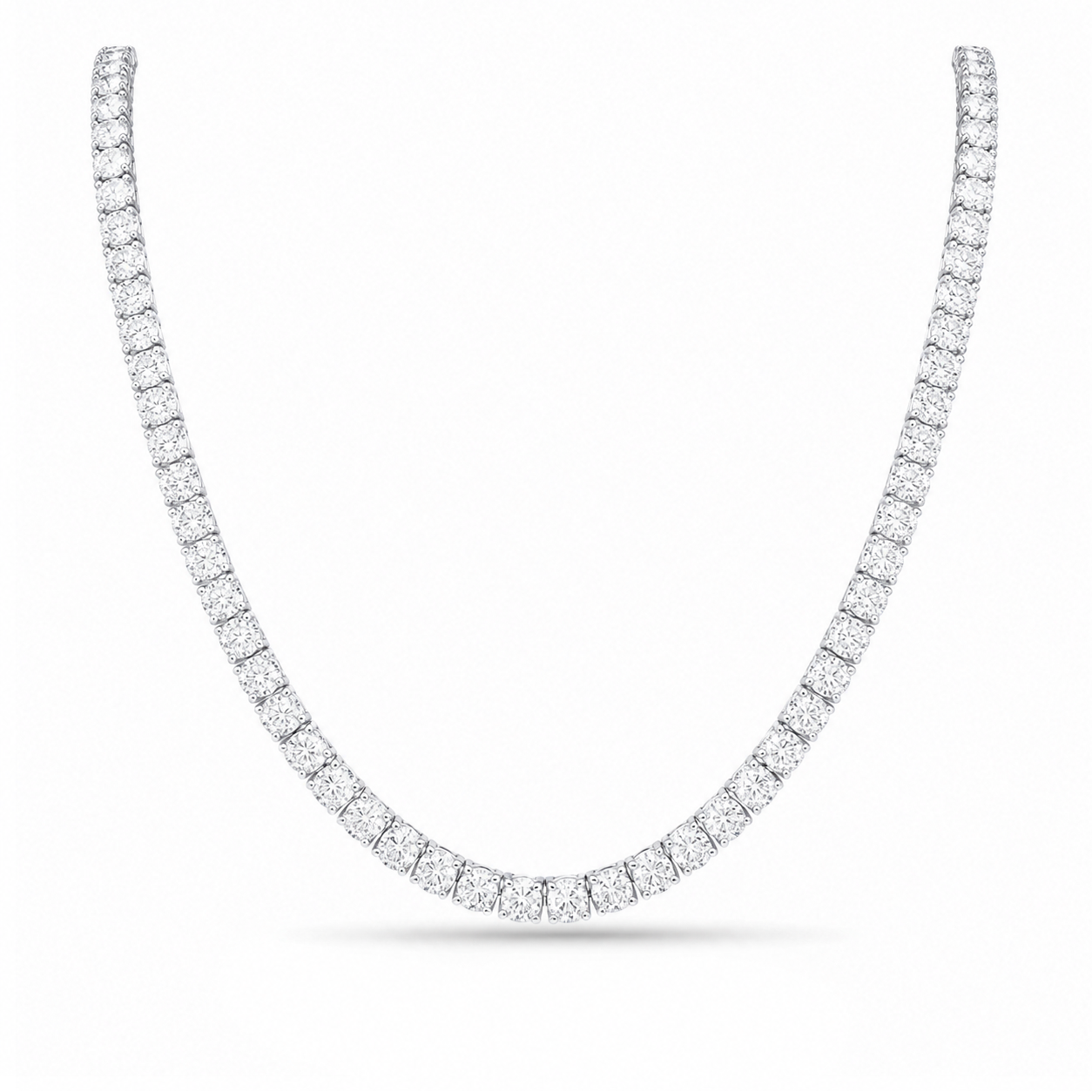 Philomena Straight Line Eco Diamonds Tennis Necklace 20 carats