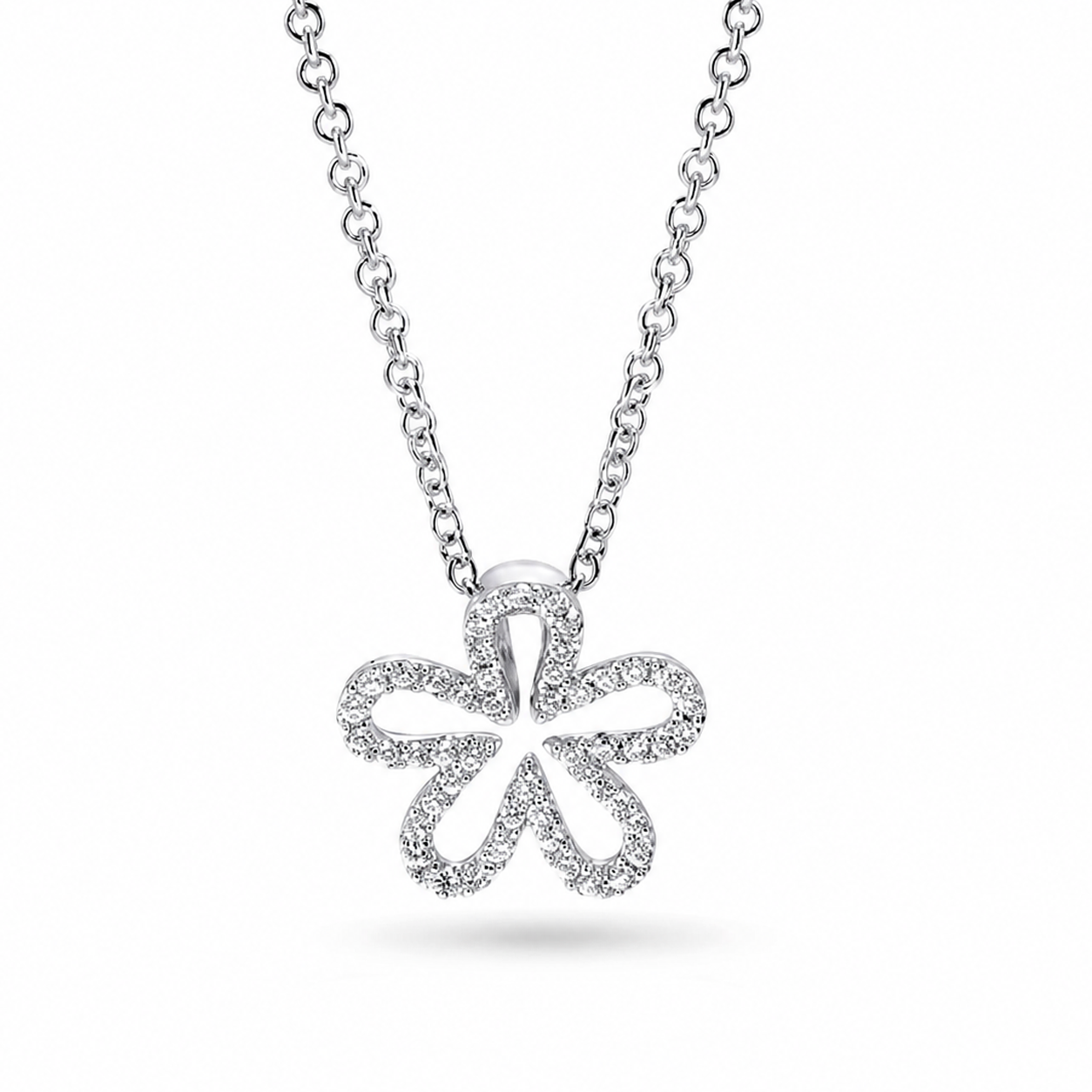 Flower Diamond Pendant