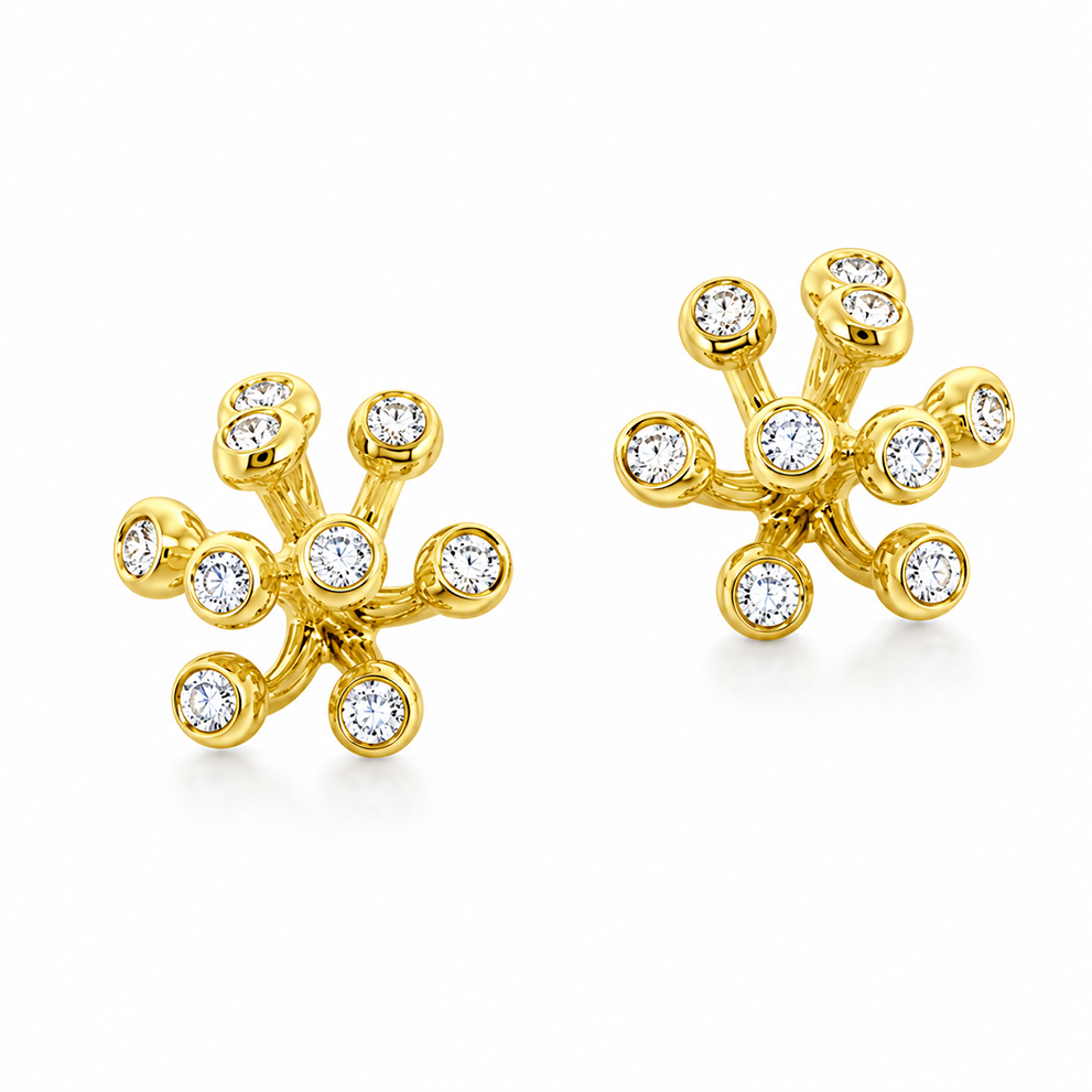 Fireworks Diamond Earrings Small