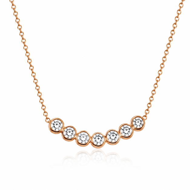 All Smiles and Roses Diamond Necklace