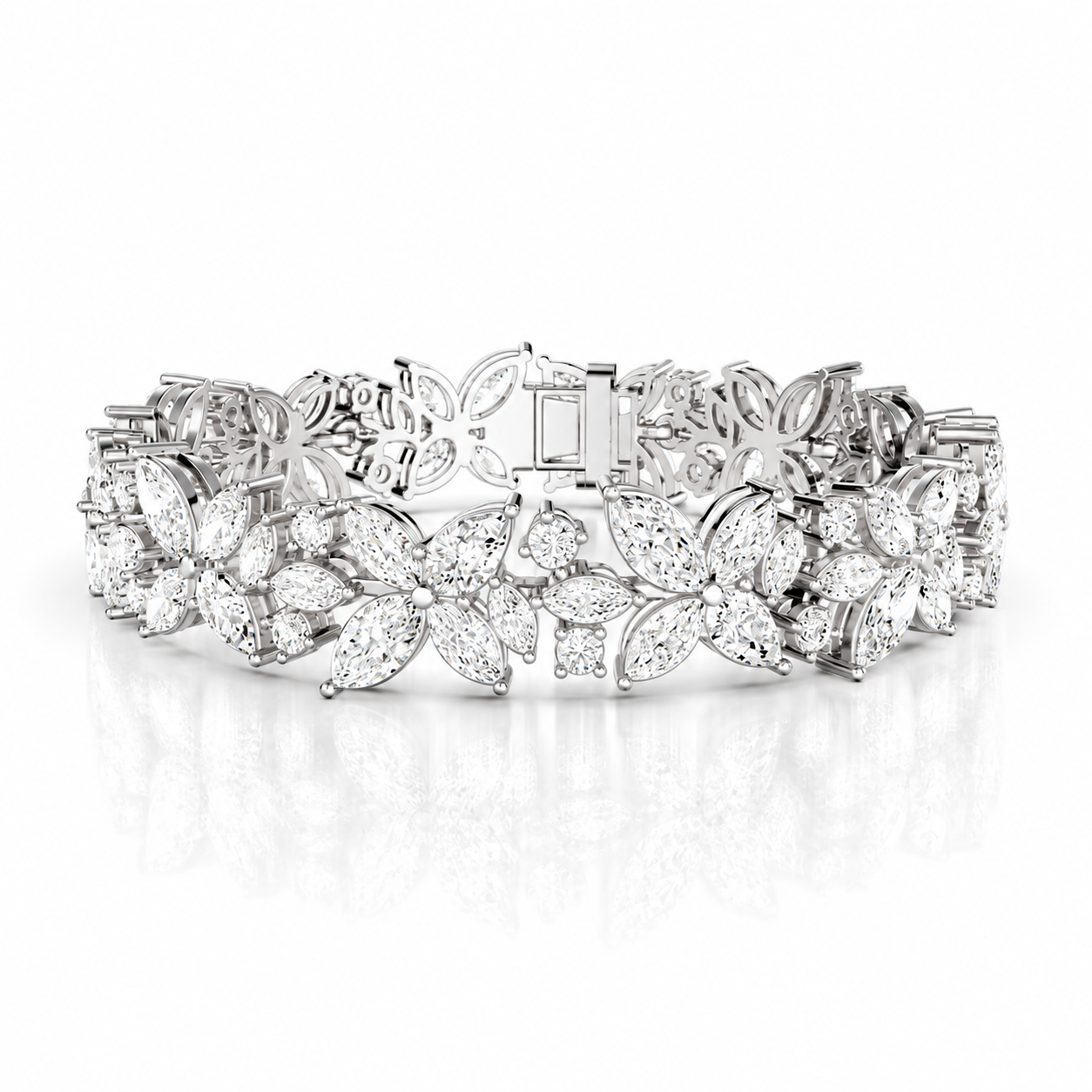 Isemerie Eco Diamonds Floral Bracelet