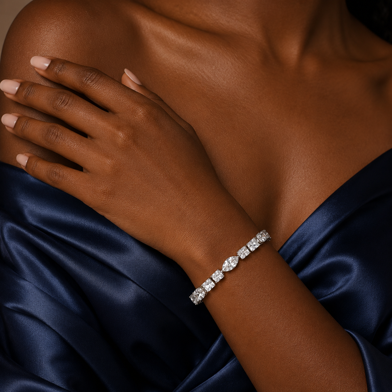 Luna Eco Diamonds Fancy Tennis Bracelet