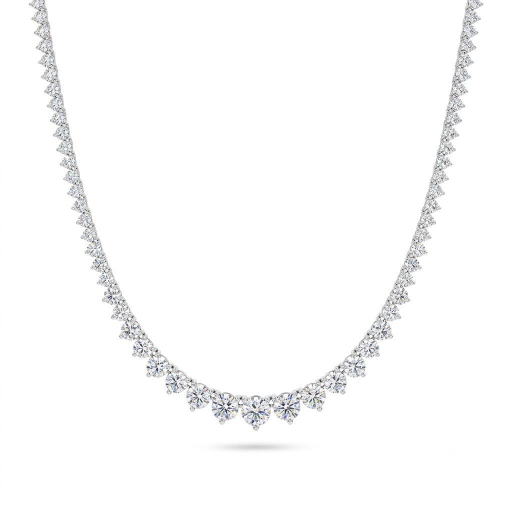 13 carats Signature Riviera Eco Diamonds Tennis Necklace