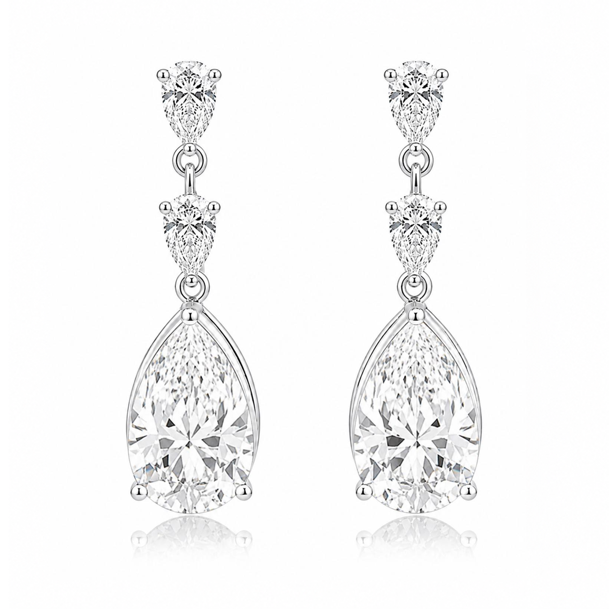 Windsor Eco Diamonds Teardrop Shape Earrings